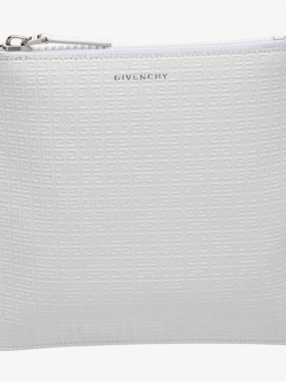 Givenchy Leather Pouch Clutch – New/NWT – White – Authentic Designe